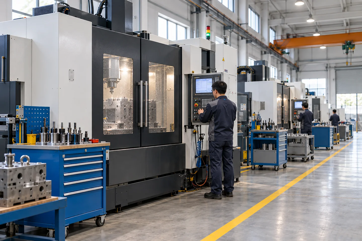 Machining and tooling-build environment.