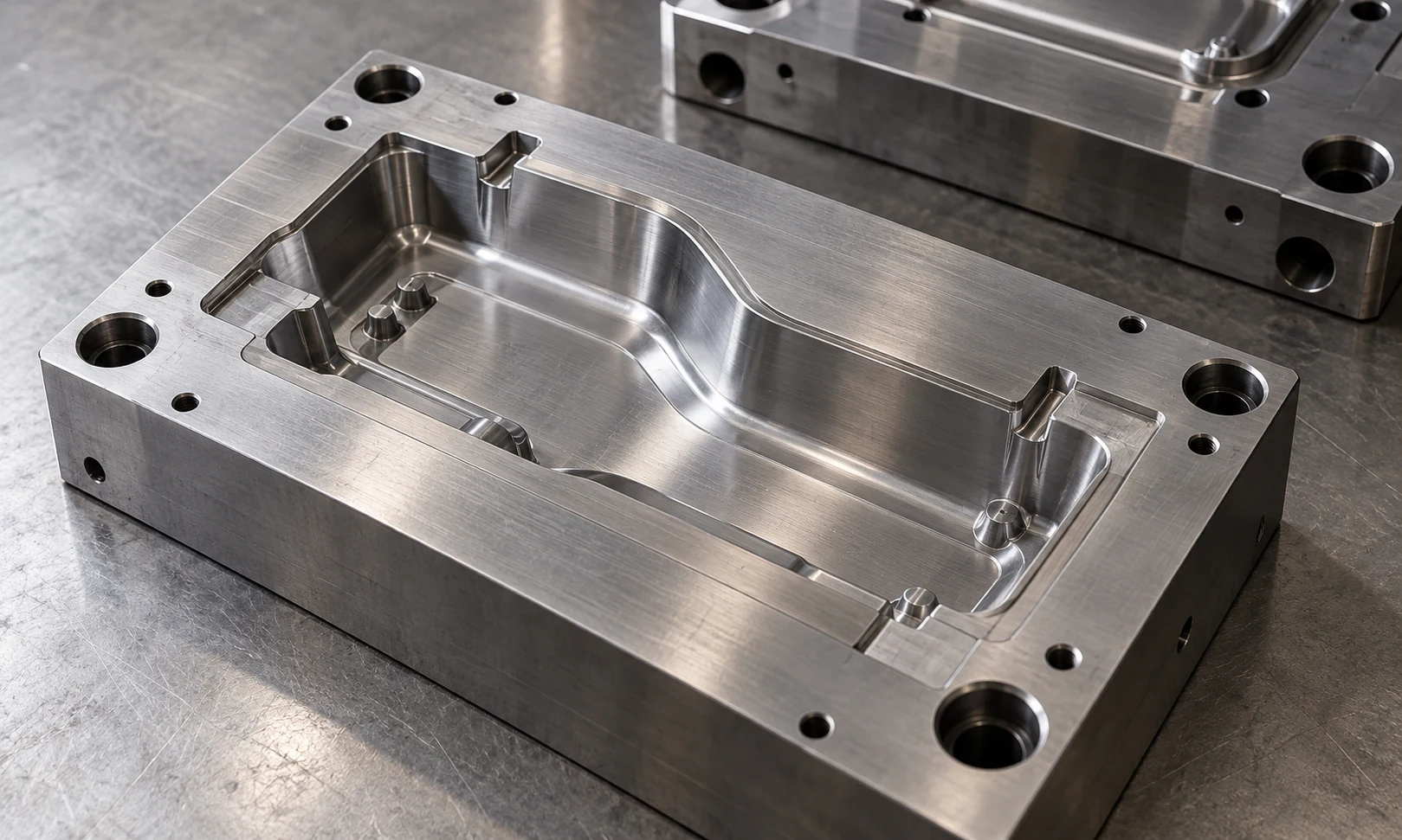 finished structural parts shown in an illustrative manufacturing scene.