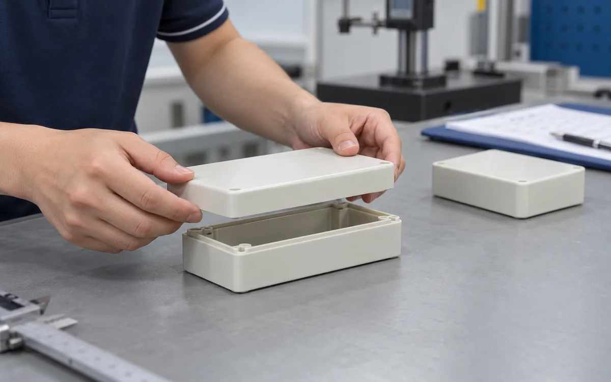 functional test setup shown in an illustrative inspection scene.