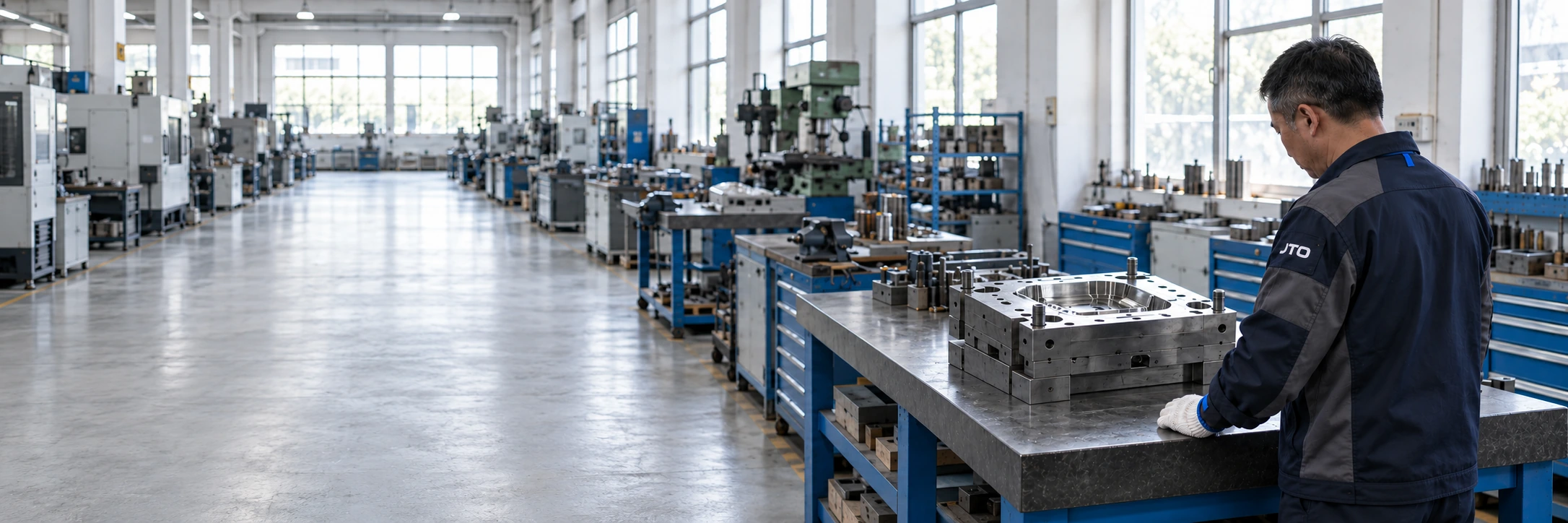 Tooling and engineering information reviewed in one manufacturing context.