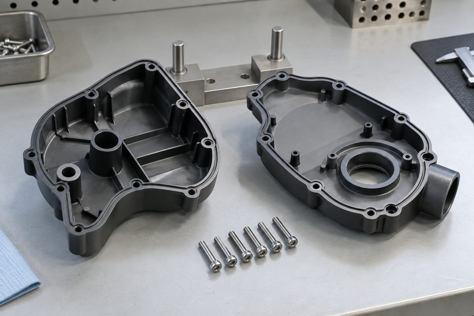 Illustrative component interfaces and fasteners; material and project identity are not established by this image.