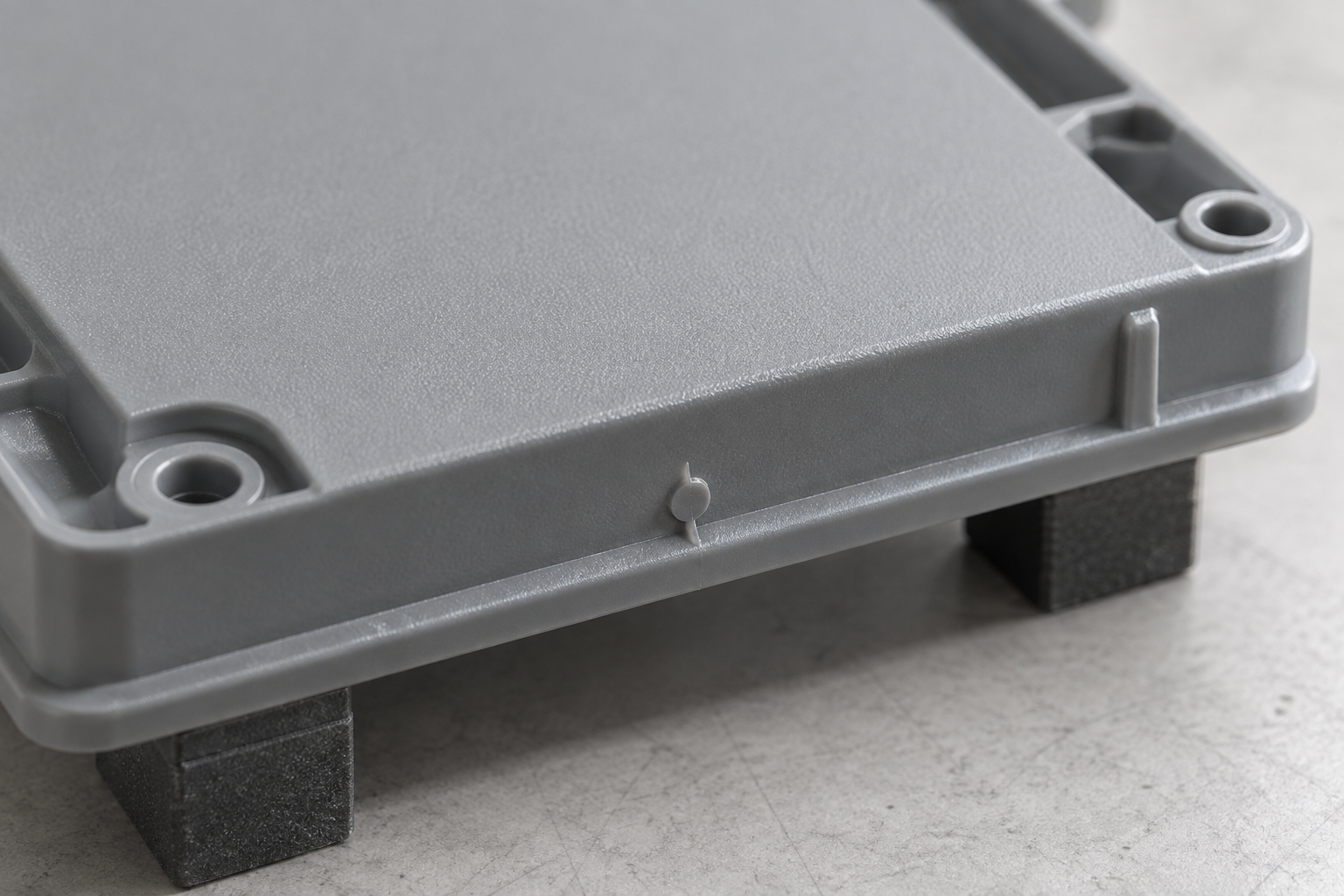 Illustrative molded surface and edge detail.